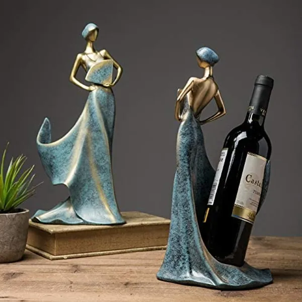 Blue_Belle_Femme_Lady_Antique_Wine_Bottle_Holder_Showpiecefor_Home_Decor_(12.5L_X_17W_X_36.5H_Centimeters)