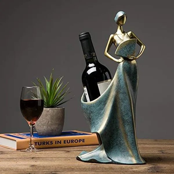Blue_Belle_Femme_Lady_Antique_Wine_Bottle_Holder_Showpiecefor_Home_Decor_(12.5L_X_17W_X_36.5H_Centimeters)