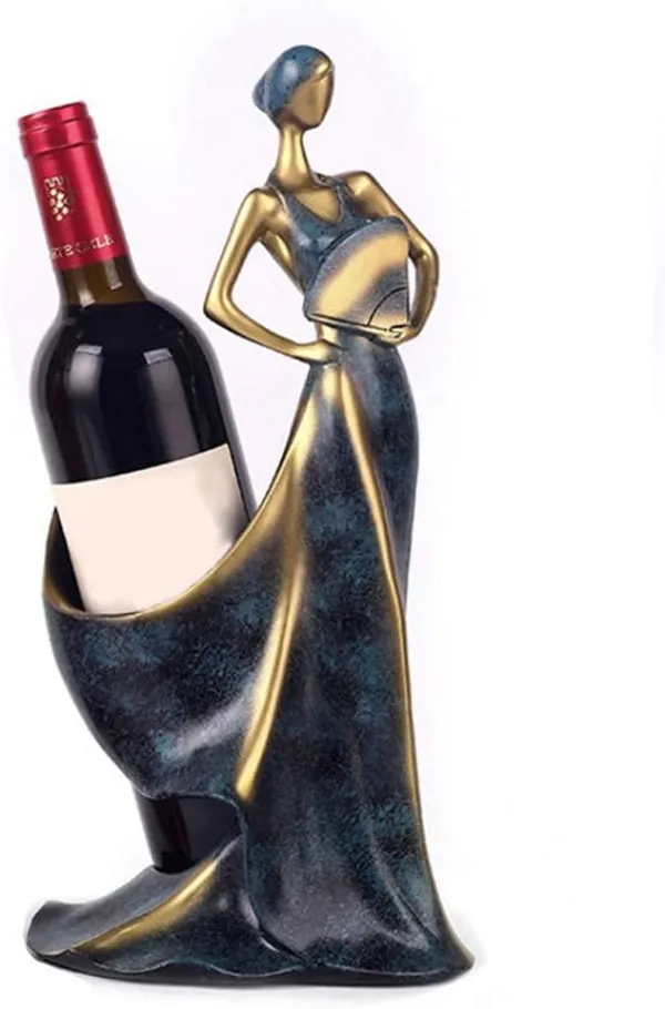 Blue_Belle_Femme_Lady_Antique_Wine_Bottle_Holder_Showpiecefor_Home_Decor_(12.5L_X_17W_X_36.5H_Centimeters)