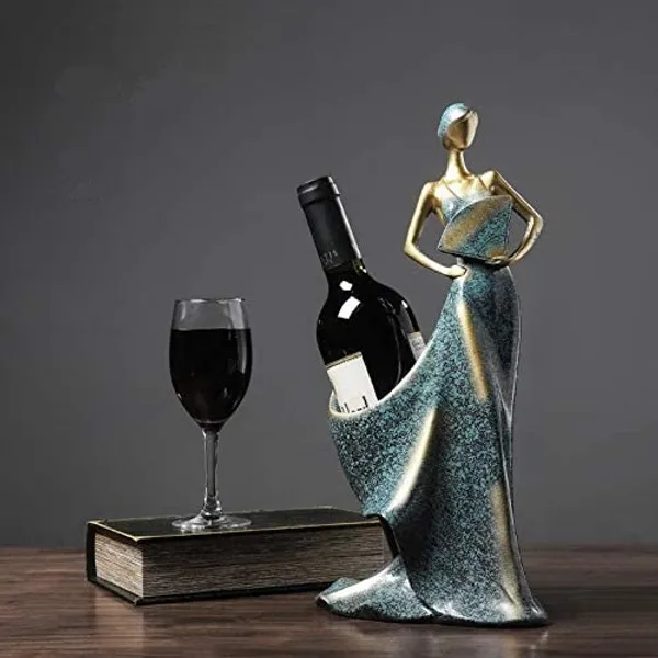 Blue_Belle_Femme_Lady_Antique_Wine_Bottle_Holder_Showpiecefor_Home_Decor_(12.5L_X_17W_X_36.5H_Centimeters)