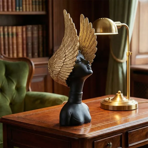 Black_Winged_Lady_Statue_Showpiece_for_Home_Decor_Living_Room_Bedroom_Office_Desk_Table_TV_Unit_|_Women's_Day_Gift_for_Ladies_Friends_|_Housewarming_Birthday_Gift_for_Women