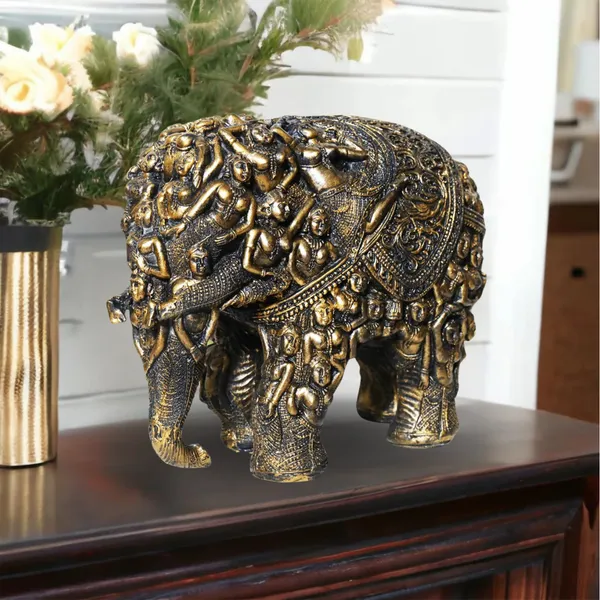 Bronze_Magnificent_Carved_For_Rusticity_Elephant_Showpiece_Statue_Figurine_Showpiece_For_Home_Decor_(33L_X_26W_X_17H_Centimeters)