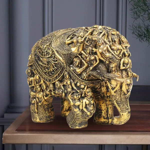 Bronze_Magnificent_Carved_For_Rusticity_Elephant_Showpiece_Statue_Figurine_Showpiece_For_Home_Decor_(33L_X_26W_X_17H_Centimeters)