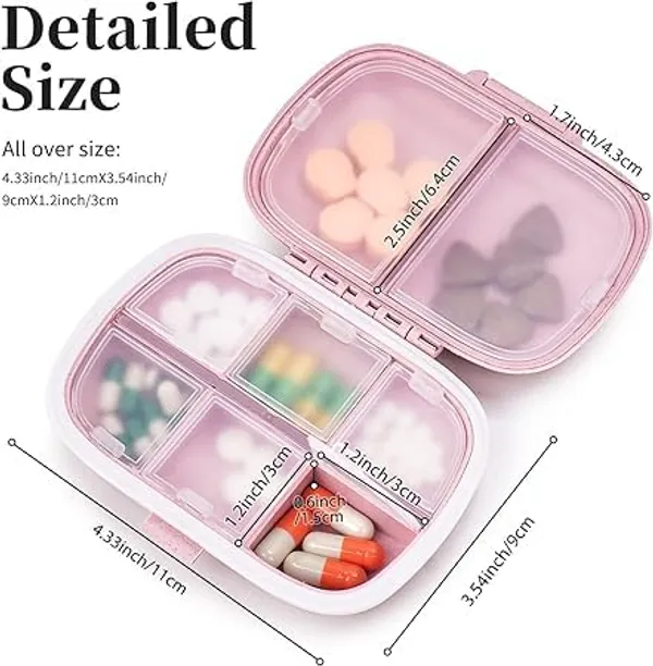 Multicolor_Moisture_Proof_Travel_Pill_Organizer_with_8_Compartments_(11_X_9_X_2.5_Cm)