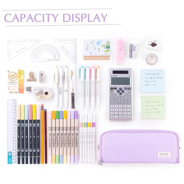 Purple_Large_Capacity_Pencil_Case_with_3_Compartments_(21.5_X_7_X_9_Cm)