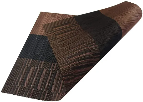 Brown_&_Black_Washable_PVC_Heat_Resistant_Colorful_Place_Mats_for_Kitchen_Dining_Table_(Ã¢â‚¬Å½45L_X_30W_Cm)_(Pack_Of_4)