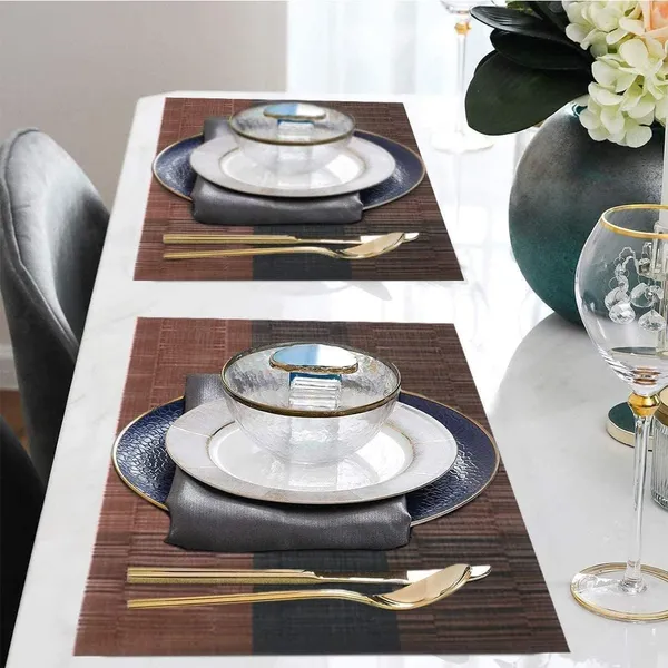 Brown_&_Black_Washable_PVC_Heat_Resistant_Colorful_Place_Mats_for_Kitchen_Dining_Table_(Ã¢â‚¬Å½45L_X_30W_Cm)_(Pack_Of_4)