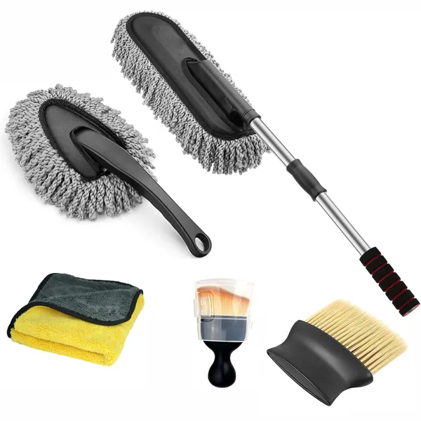 Multicolor_5_Pcs_Microfiber_Scratch_&_Lint_Free_Pollen_Removing_Extendable_Long_Handle_Duster_(Ã¢â‚¬Å½27.5_X_12.5_X_6.5_Cm)_(Pack_Of_5)