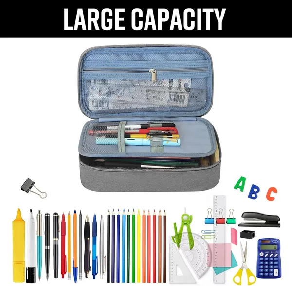 Grey_High_Capacity_Stationery_Pen_Bag_for_Kids_(23_X_11_X_6.6_Cm)