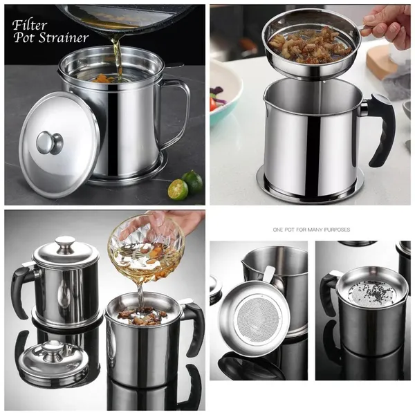 Multicolor_Stainless_Steel_Household_Oil_Pot_with_Lid_(‎15L_X_10W_X_5H_Cm)