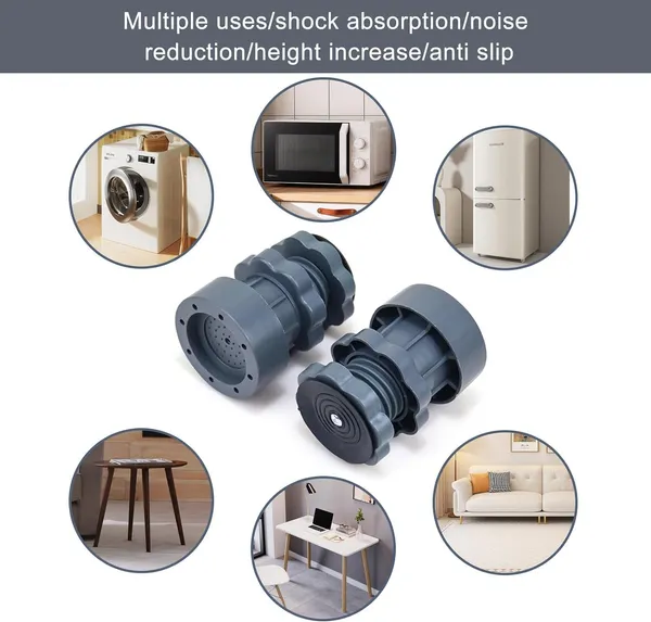 Multicolor_Adjustable_Dryer_Shock_&_Noise_Cancelling_Anti_Vibration_Pads_for_Washing_Machine_(9.5_X_14.6_X_13.3_Cm)_(Pack_Of_4)