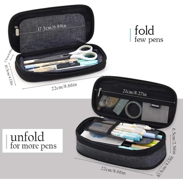 Black_Aesthetic_Pencil_Pouch_for_Kids_(22_X_6.5_X_7_Cm)