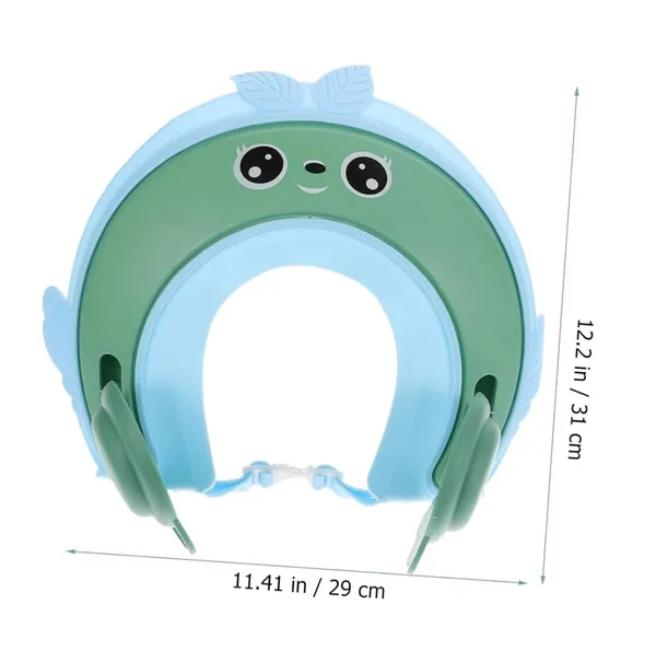 Green_Adjustable_Silicone_Crown_Baby_Shower_Cap_(29_X_31_X_3_Cm)