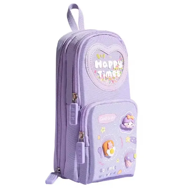 Purple_3_Compartment_Cute_Pencil_Pouch_Case_(20_X_10_X_5_Cm)
