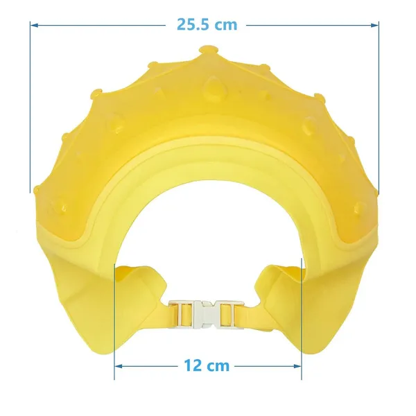 Yellow_Adjustable_Silicone_Crown_Baby_Shower_Cap_(20_X_12_X_8_Cm)
