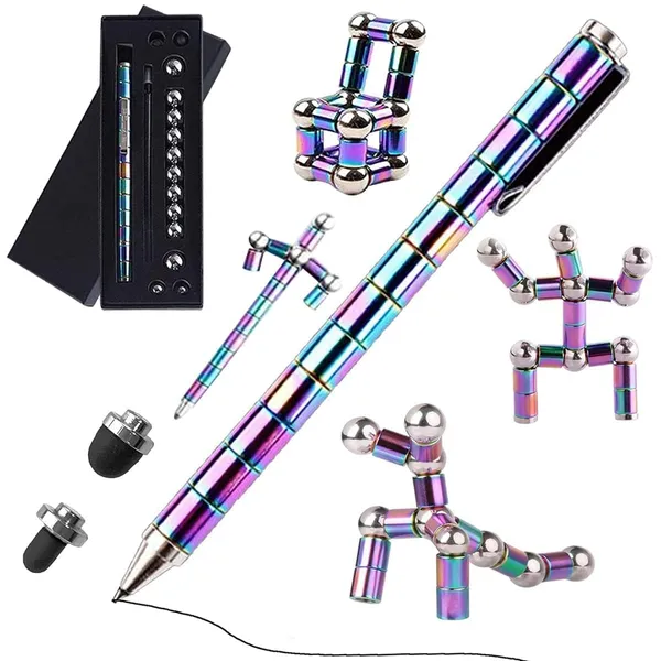 Multicolor_Multifunction_Decompression_Magnetic_Metal_Pen_(18_X_6.5_X_2_Cm)