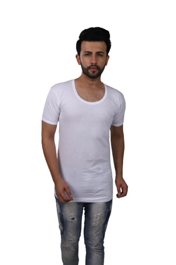 Pack_Of_2_Jetzie_White_100%_Cotton_Sleeved__Indian_Vest
