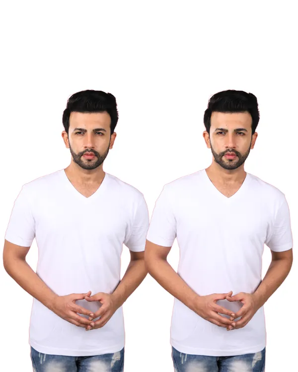 Pak_Of_2_Victor_White_100%_Cotton_V_Neck_Undershirt