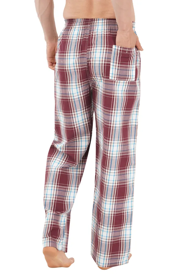 Purple_Aubergine_100%_Madras_Cotton_Lounge_Wear_Pyjamas_For_Men