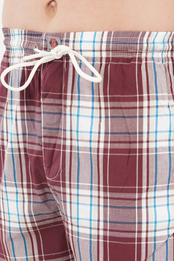 Purple_Aubergine_100%_Madras_Cotton_Lounge_Wear_Pyjamas_For_Men