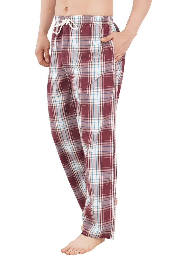 Purple_Aubergine_100%_Madras_Cotton_Lounge_Wear_Pyjamas_For_Men