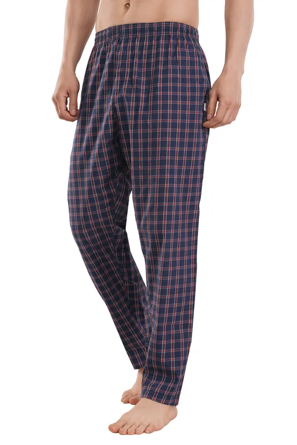 Blue__Royal_Checks_100%_Madras_Cotton_Lounge_Wear_Pyjamas_For_Men