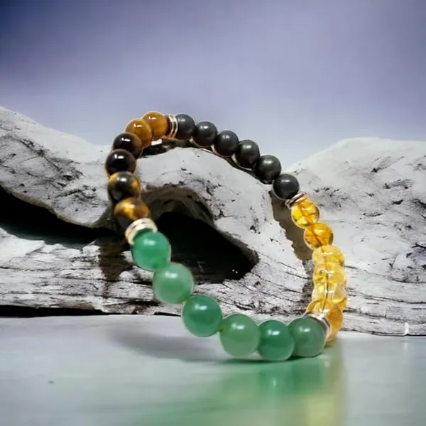Money_Magnet_Natural_Multi_Gemstone_Beaded_Bracelet,_Citrine,_Tiger's_Eye,_Aventurine,_Pyrite