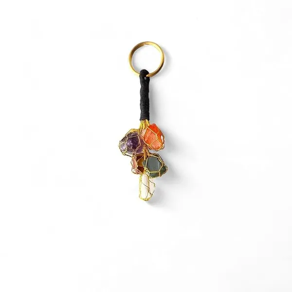 Natural_7_Chakra_Raw_Stone_Keychain/Hanger_For_Car_Bike_Home_Office_Locker_Key_Use_It_As_Car_Hanger_Wall_Hanger_Or_Door_Hanger