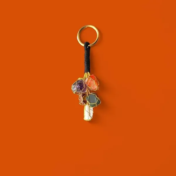 Natural_7_Chakra_Raw_Stone_Keychain/Hanger_For_Car_Bike_Home_Office_Locker_Key_Use_It_As_Car_Hanger_Wall_Hanger_Or_Door_Hanger