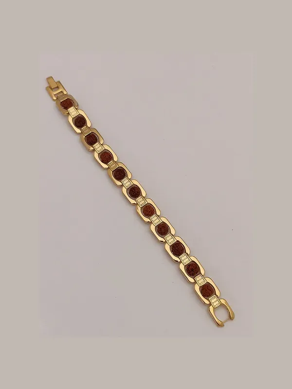 Rudraksha_Gold-Plated_Bracelet