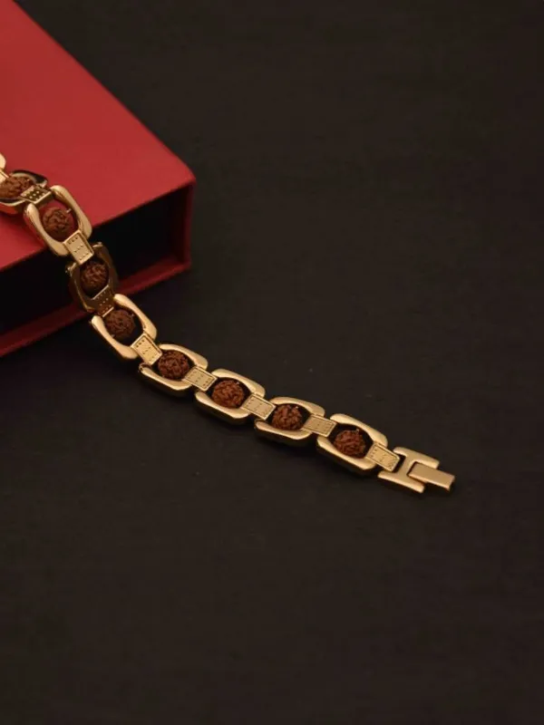 Rudraksha_Gold-Plated_Bracelet