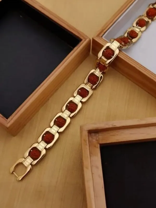 Rudraksha_Gold-Plated_Bracelet