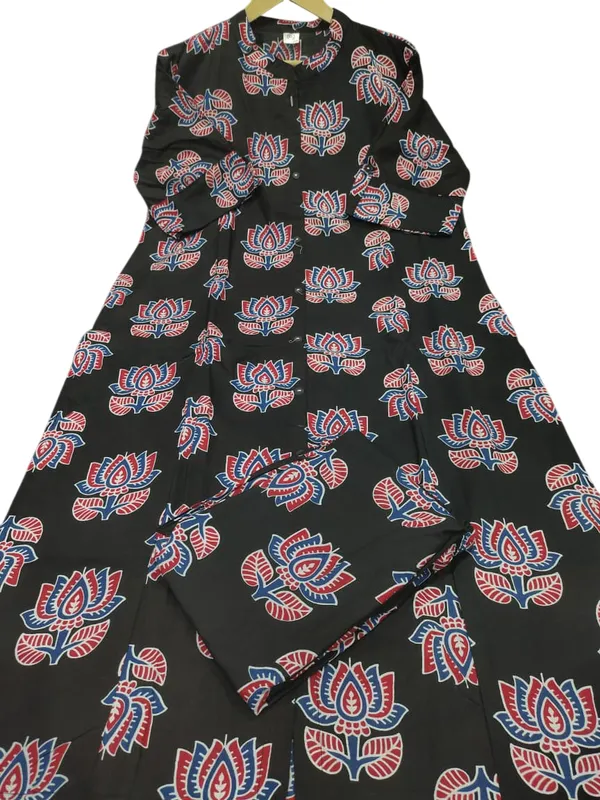 Printed_Black_Kurti_Plazo_Set