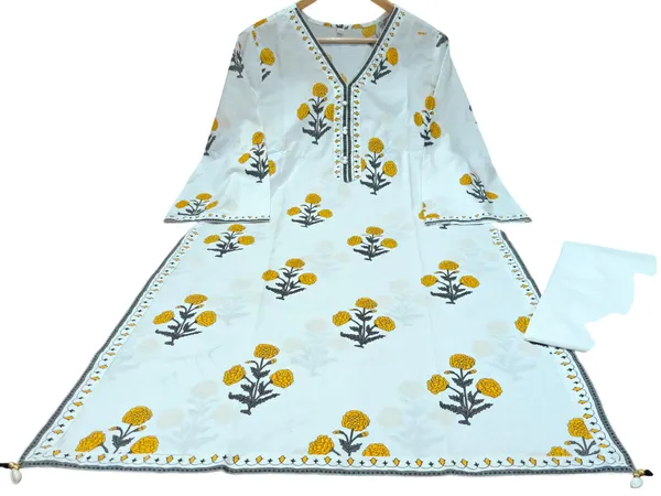 Printed_White_Cotton_Kurti_Sharara_Set