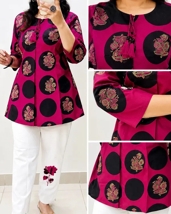 Kantha_Embroidered_Pink_Cotton_Co-Ord_Set