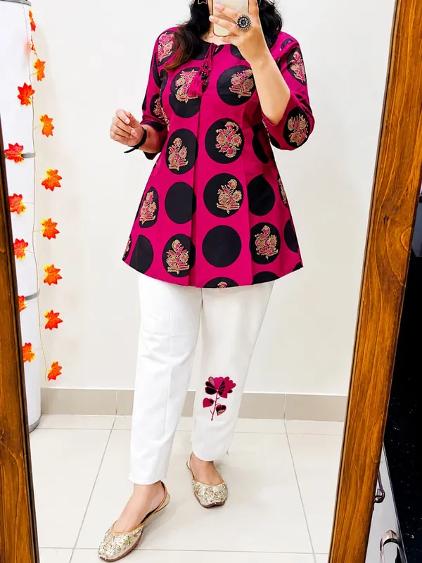 Kantha_Embroidered_Pink_Cotton_Co-Ord_Set