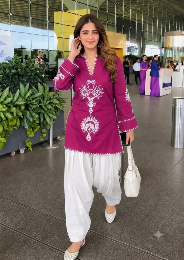 Embroidery_Work_Magenta_Farshi_Salwar_Set