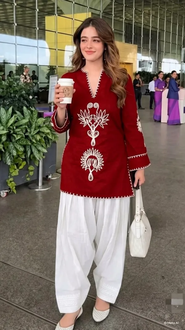 Embroidery_Work_Maroon_Farshi_Salwar_Set