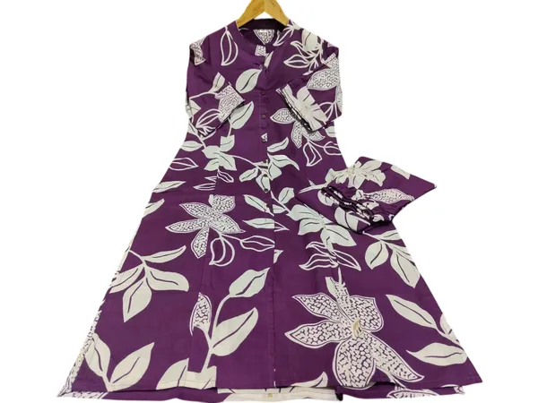 Printed_Cotton_Purple_Kurti_Plazo_Set