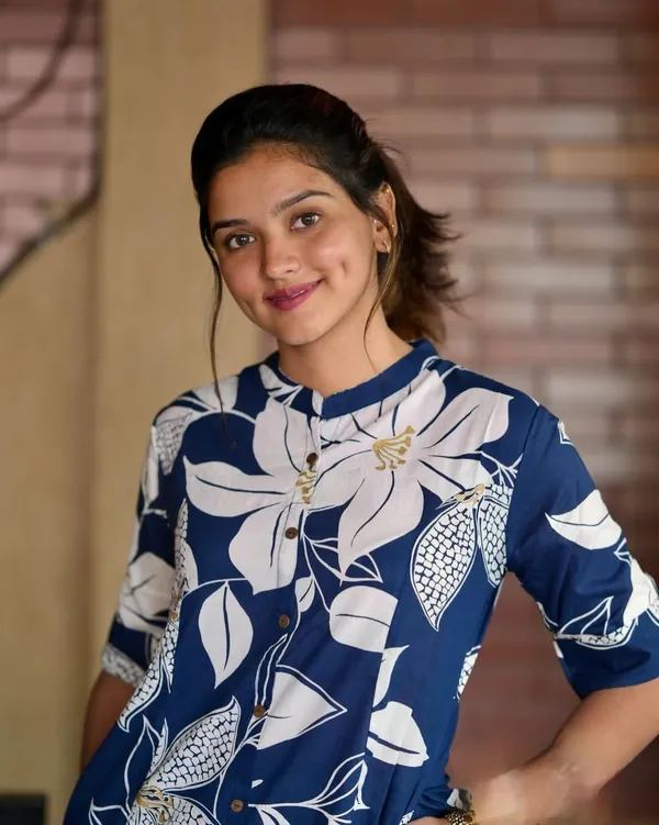 Printed_Cotton_Blue_Kurti_Plazo_Set