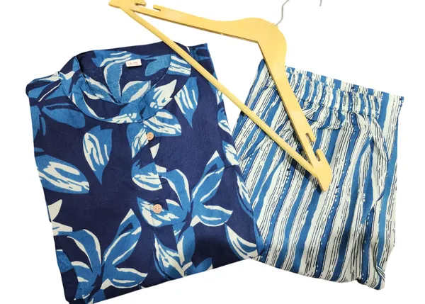 A_Line_Printed_Blue_Cotton_Co_ord_Set
