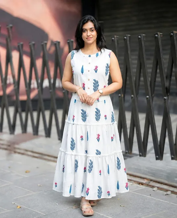 Printed_White_Color_Cotton_Skirt_Top