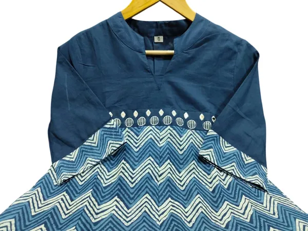 Indigo_Blue_Zig_Zag_Print_Cotton_Midi_Gown