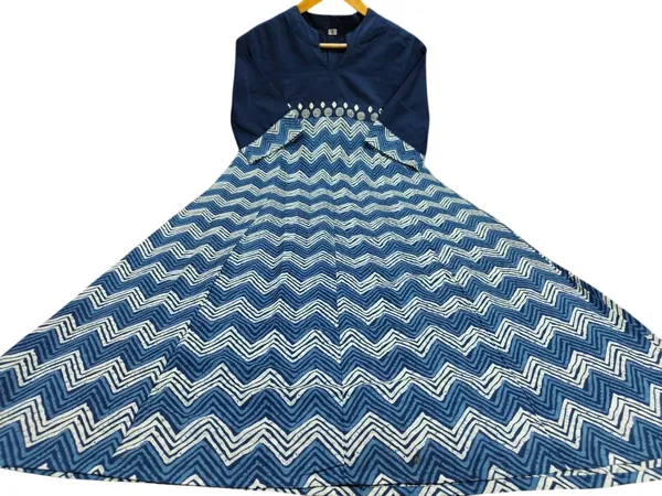 Indigo_Blue_Zig_Zag_Print_Cotton_Midi_Gown
