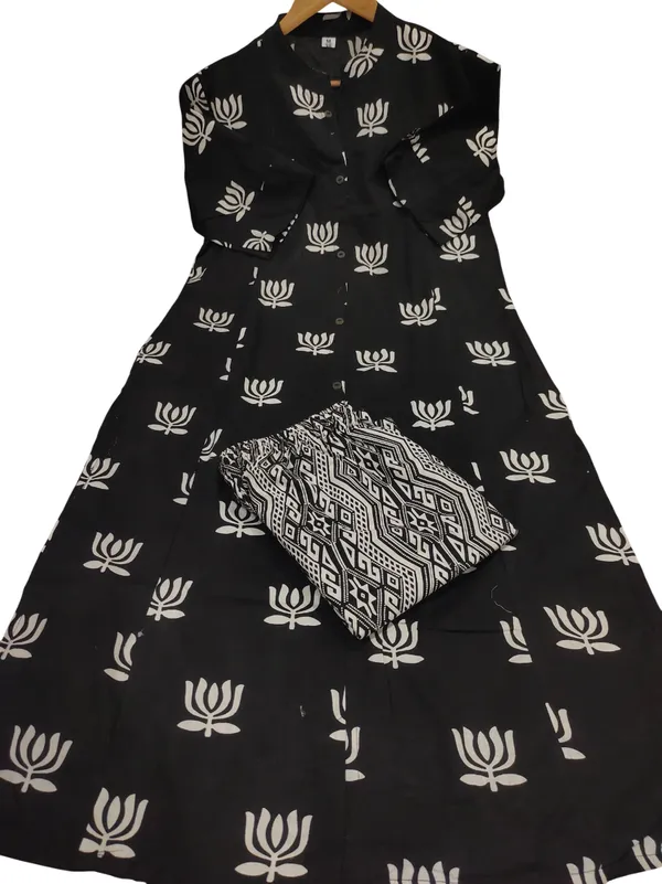 A-Line_Printed_Black_Cotton_Co-erd_set