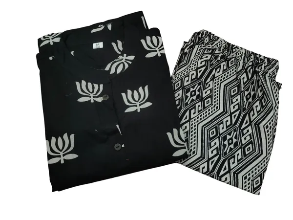 A-Line_Printed_Black_Cotton_Co-erd_set