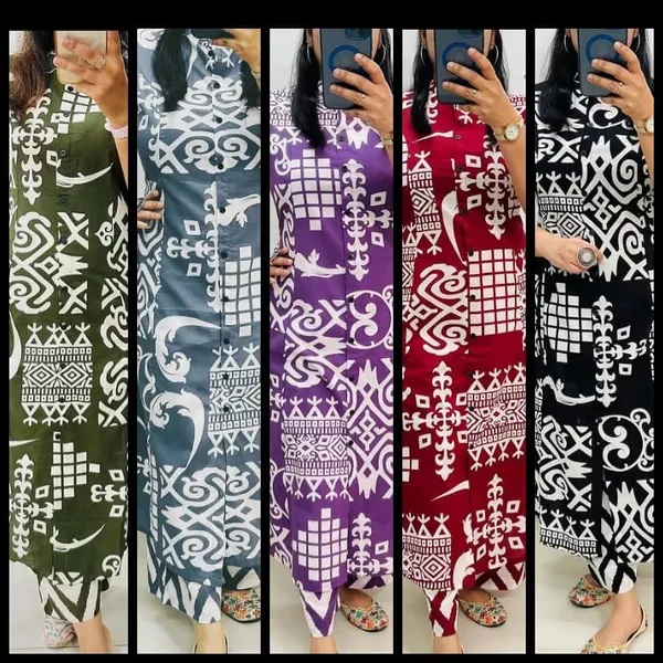 A-Line_Printed_Dark_Grey_Cotton_Co-erd_set