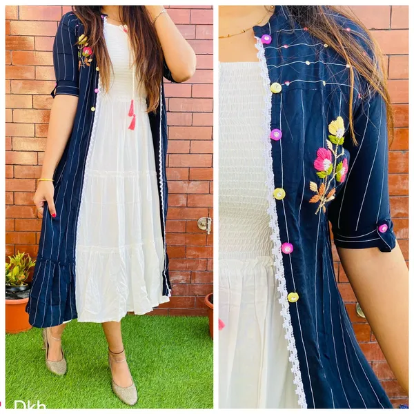 Blue_Cotton_Flex_Kurti_For_Women