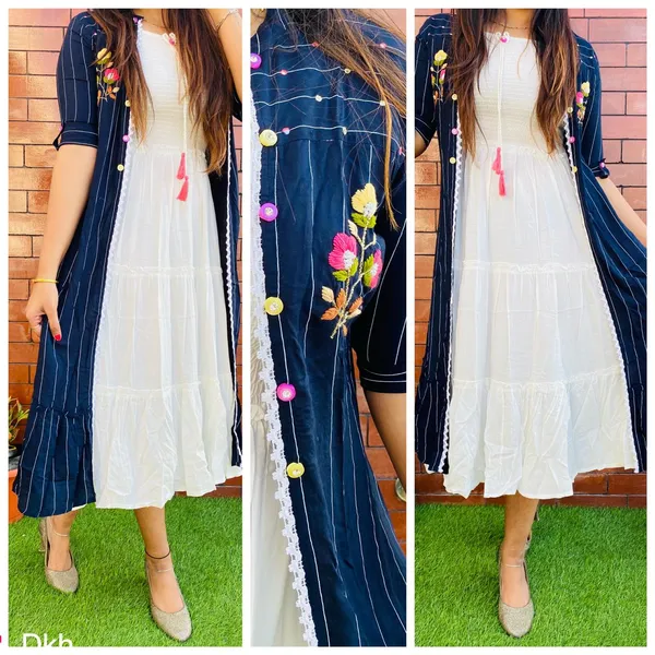 Blue_Cotton_Flex_Kurti_For_Women