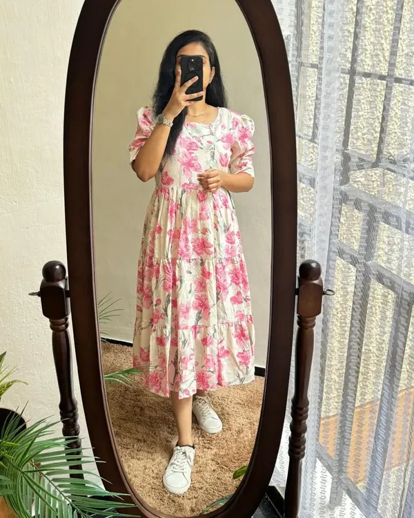 Printed_White_Multicolor_Cotton_Middi_Gown